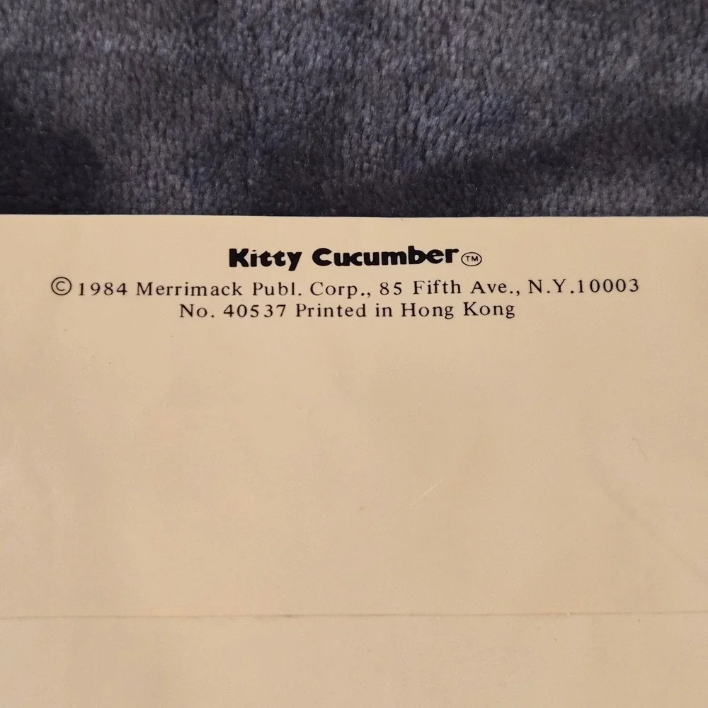 Vtg 1984 Kitty Cucumber Paper Doll Set Merrimack 40537 Cat Ephemera Victorian